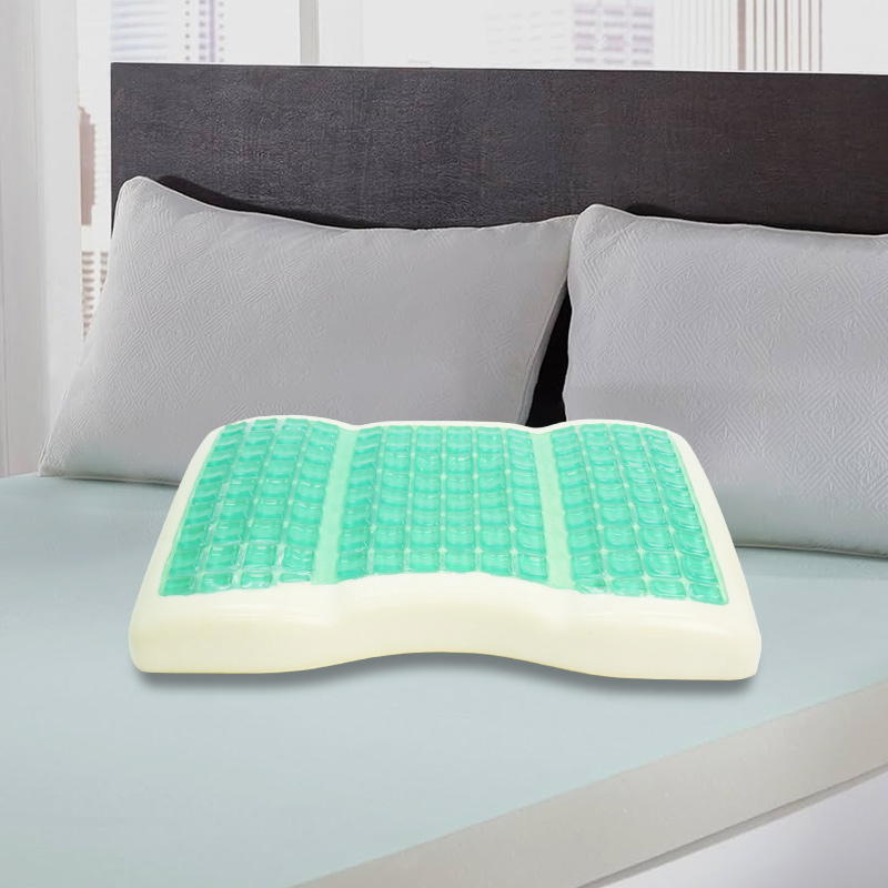 Multi-Layer Partitioned Pressure Relief Gel Pillow