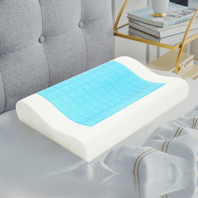 B-Shaped Comfortable Large Wave Neck Gel Pillow