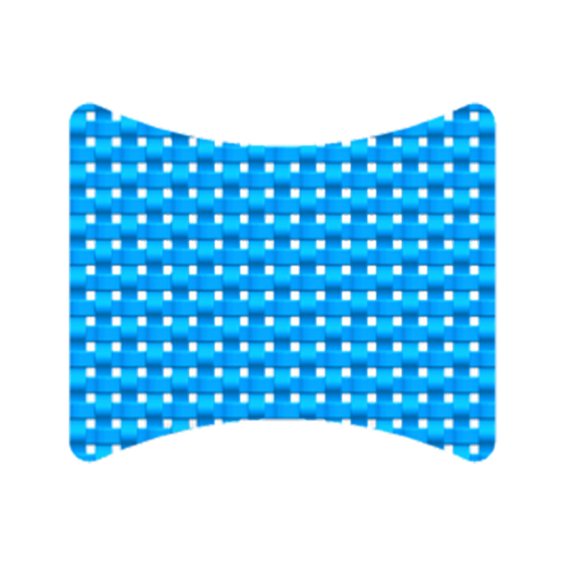 Dual-curved dynamic support lumbar support gel sheet
